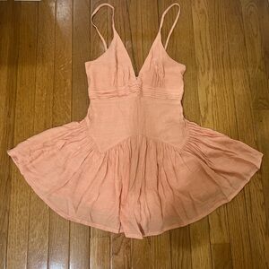Peach Flowy Sundress